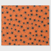 不気味なクモ ラッピングペーパー (フラット)