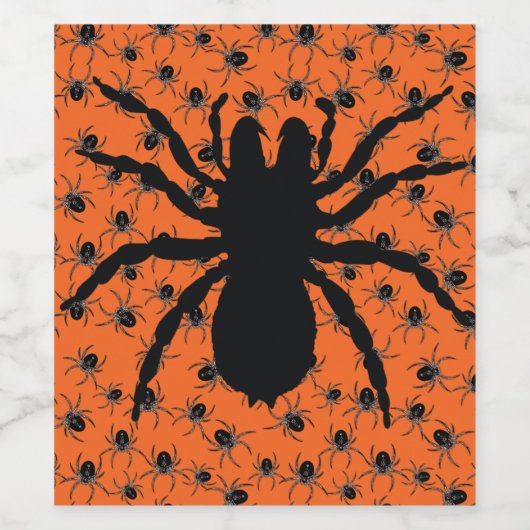 不気味なクモ ワインラベル (シングルラベル)