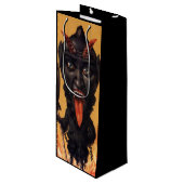 不気味なクランパスワイン抱き枕 ワインギフトバッグ (正面アングル)