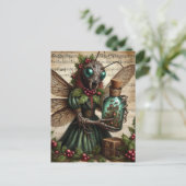 不気味なクリスマスの昆虫 ポストカード (スタンド正面)