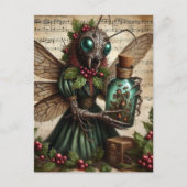 不気味なクリスマスの昆虫 ポストカード (正面)