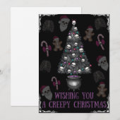 不気味なクリスマスを願っています シーズンカード (正面/裏面)