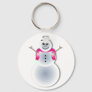 不気味なクリスマス雪だるま キーホルダー