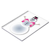 不気味なクリスマス雪だるま ノートブック (左側)