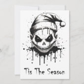 不気味なクリスマス ゴシックホラー シーズンカード (正面)