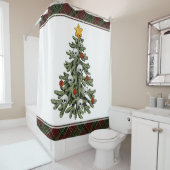 不気味なクリスマス |ゴシック風のクリスマスツリーグランジ シャワーカーテン (インサイチュ)