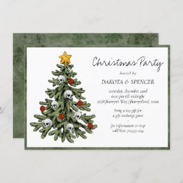 不気味なクリスマス |ゴシック風のクリスマスツリーグランジ シーズンカード