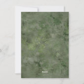 不気味なクリスマス |ゴシック風のクリスマスツリーグランジ シーズンカード (裏面)