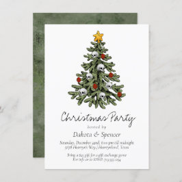 不気味なクリスマス |ゴシック風のクリスマスツリーグランジ シーズンカード