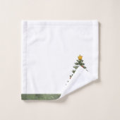 不気味なクリスマス |ゴシック風のクリスマスツリーグランジ バスタオルセット (ウォッシュタオル)