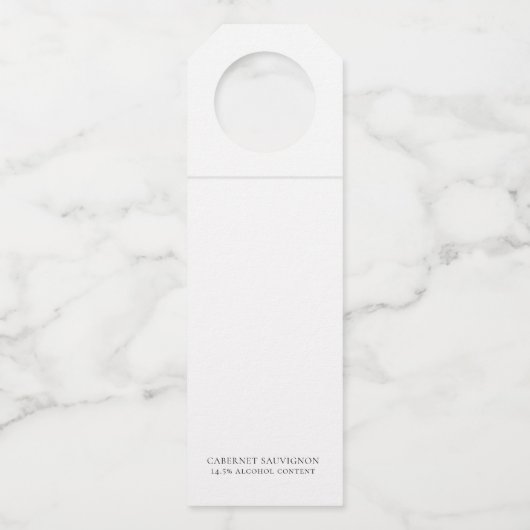 不気味なクリスマス |ゴシック風のクリスマスツリーグランジ ボトルネックタグ (裏面)