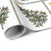 不気味なクリスマス |ゴシック風のクリスマスツリーグランジ ラッピングペーパー (ロールコーナー)