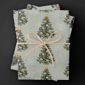 不気味なクリスマス | 非常にゴシック様式の木とスカルのマグ ラッピングペーパーシート