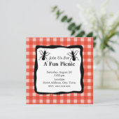 不気味なクローリーアントプリドテーブルクロスパーティー 招待状 (スタンド正面)