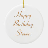 不気味なクローリースパイダーカスタム誕生日 セラミックオーナメント (裏面)