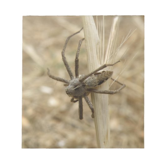 不気味なクローリースパイダーメモ帳 ノートパッド (正面)