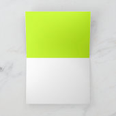 不気味なグリーンスライムモンスター誕生日サンキューカード サンキューカード (内部)