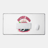 不気味なケーキスカル誕生日分隊 デスクマット (キーボード&マウス)