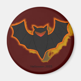 不気味なコウモリ ハロウィンマグネット | 赤 テーマ マグネット