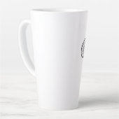 不気味なコーヒー豆 カフェラテマグ (左アングル)