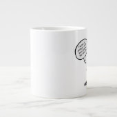 不気味なコーヒー豆 ジャンボコーヒーマグカップ (正面)