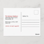 不気味なゴシックドール ハロウィンパーティー招待状 ポストカード (裏面)