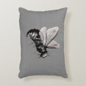 不気味なゴシックビースカルウイング昆虫 アクセントクッション (正面(垂直))
