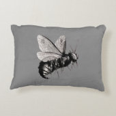 不気味なゴシックビースカルウイング昆虫 アクセントクッション (裏面)