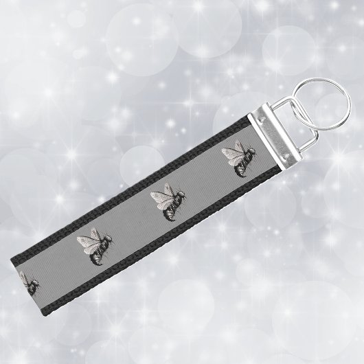 不気味なゴシックビースカルウイング昆虫 リストバンドキーホルダー
