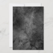 不気味なゴシック様式のハローウィンパーティ 招待状 (裏面)