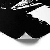 不気味なゴシック様式の墓地 ポスター (角)