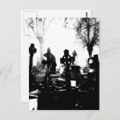 不気味なゴシック様式の墓地 ポストカード (正面/裏面)