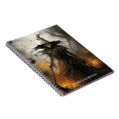 不気味なゴシック様式の怖い魔女ハロウィンホラー ノートブック (右側)