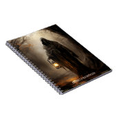 不気味なゴシック様式の恐ろしい死神ハロウィーンホラー ノートブック (右側)