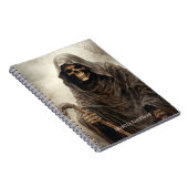 不気味なゴシック様式の死神ハロウィーンホラー ノートブック (右側)