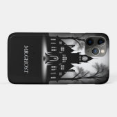 不気味なゴシック様式の邸宅のシルエット Case-Mate iPhoneケース (裏面(横))
