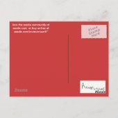 不気味なゴシック様式の雲 ポストカード (裏面)