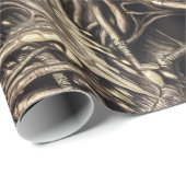 不気味なゴシック様式ホラーデーモンバイオマスターター ラッピングペーパー (ロールコーナー)