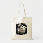 不気味なゴシック風ファンのためのペスト医師ハロウィーンギフト トートバッグ (正面)