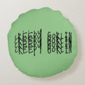 不気味なゴブリン ラウンドクッション (裏面)