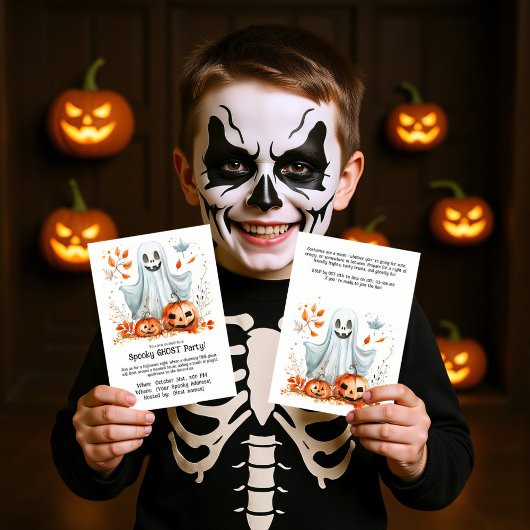 不気味なゴーストパーティーの招待状 招待状