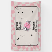 不気味なゴースト ハロウィン 誕生日 どんな年齢でも  横断幕 (縦)