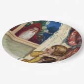 不気味なサンタクリスマス ペーパープレート (アングル)