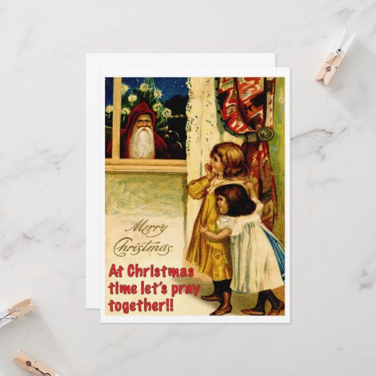 不気味なサンタ カード (正面/裏面インサイチュ)