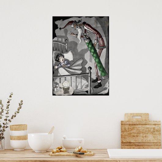 不気味なサンタ ポスター (キッチン)