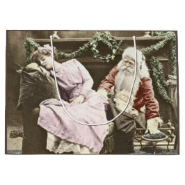 不気味なサンタ ラージペーパーバッグ