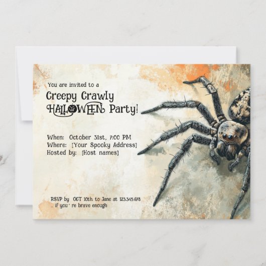 不気味なザクロハローウィンパーティ! 招待状 (正面)