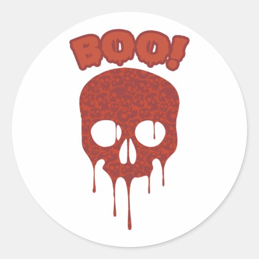 不気味なシーズンステッおもしろいク、ギフト ラウンドシール (正面)