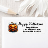 不気味なジャック・オランタン ラベル (インサイチュ)