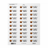 不気味なジャック・オランタン ラベル (フルシート)